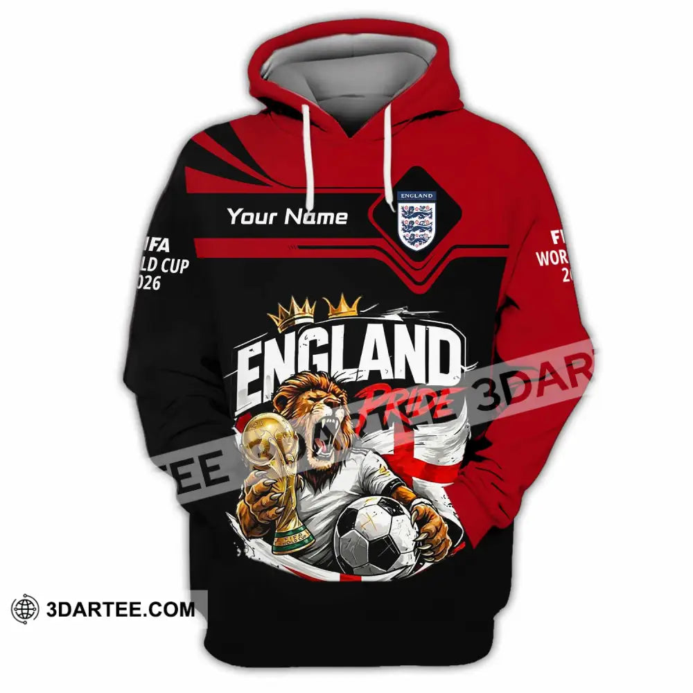 Unisex Shirt - Custom England World Cup 2026 3D Shirt - Hoodie / S - T-shirt