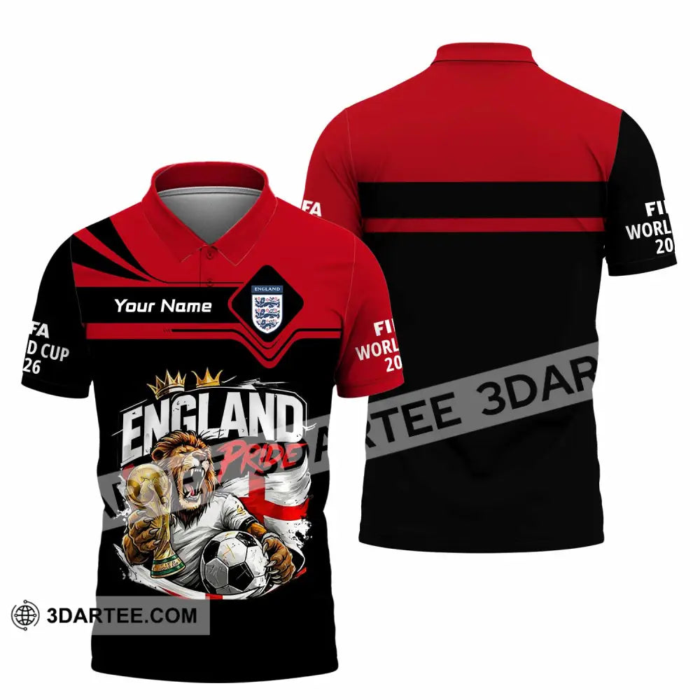 Unisex Shirt - Custom England World Cup 2026 3D Shirt - Polo Shirt / S - T-shirt