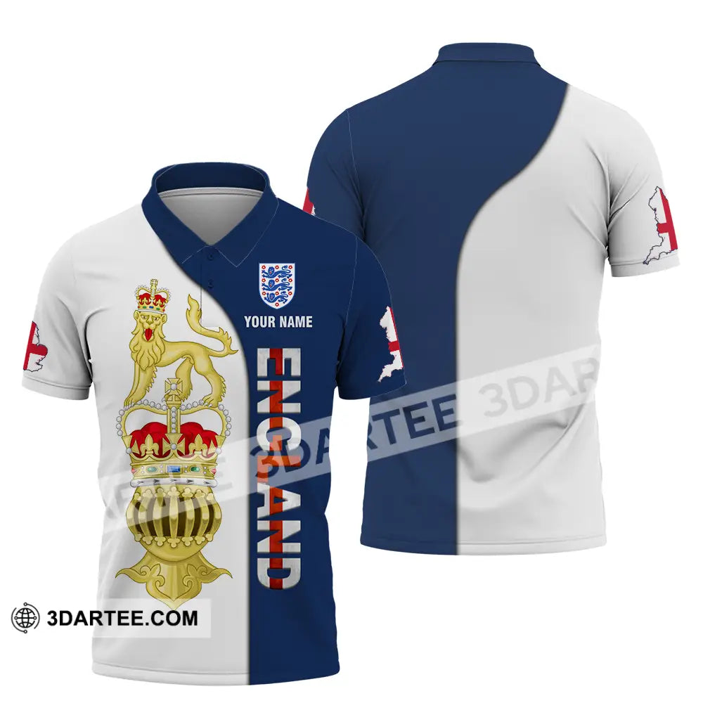 Unisex Shirt - Custom England 3D Shirt Polo Shirt / S T-shirt