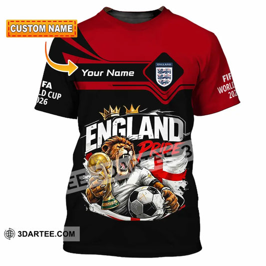 Unisex Shirt - Custom England World Cup 2026 3D Shirt - T-shirt