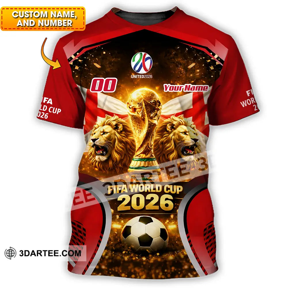 Unisex Shirt - Custom England World Cup 2026 3D Shirt - T-shirt