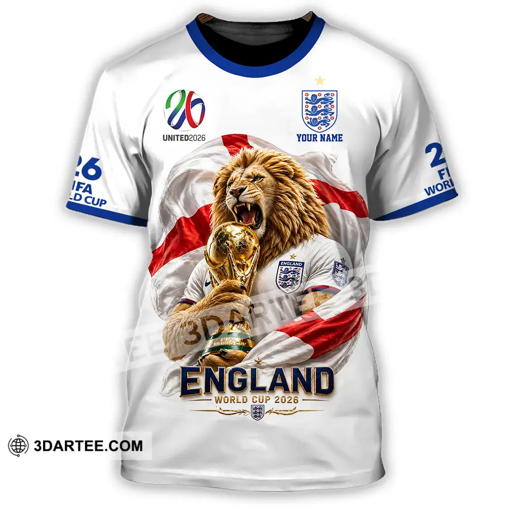 Unisex Shirt - Custom England World Cup 2026 3D Shirt - T-Shirt / S - T-shirt