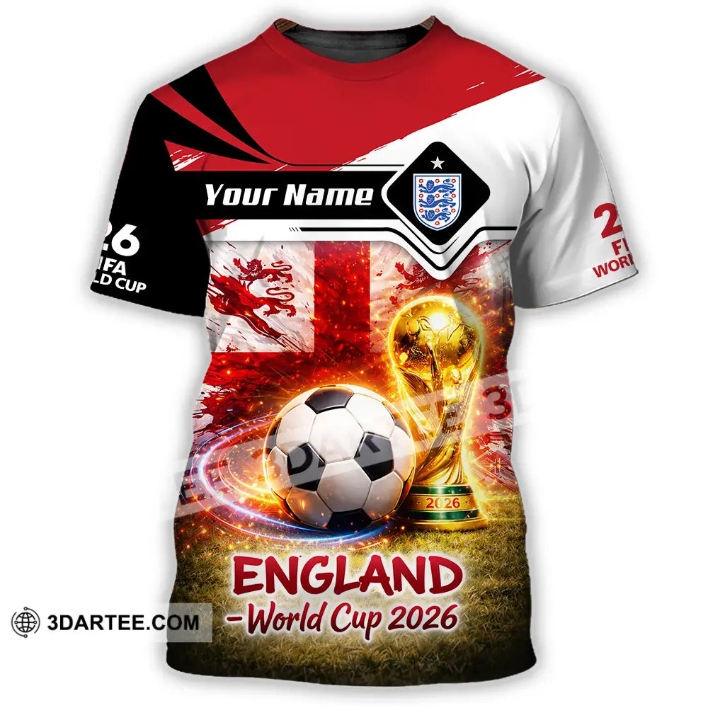 Unisex Shirt - Custom England World Cup 2026 3D Shirt - T-Shirt / S - T-shirt