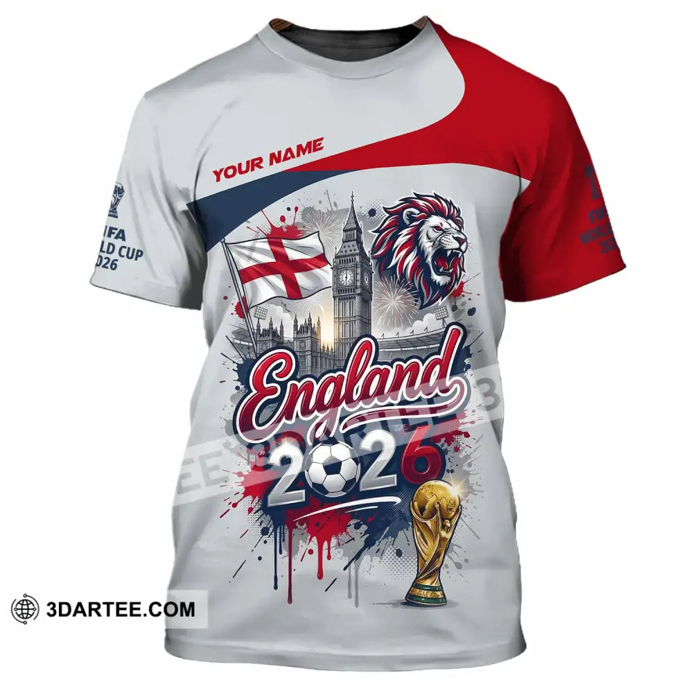 Unisex Shirt - Custom England World Cup 2026 3D Shirt - T-Shirt / S - T-shirt
