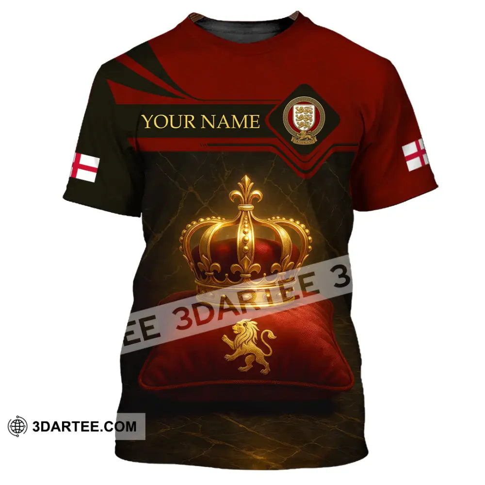 Unisex Shirt - Custom England 3D Shirt T-Shirt / S T-shirt