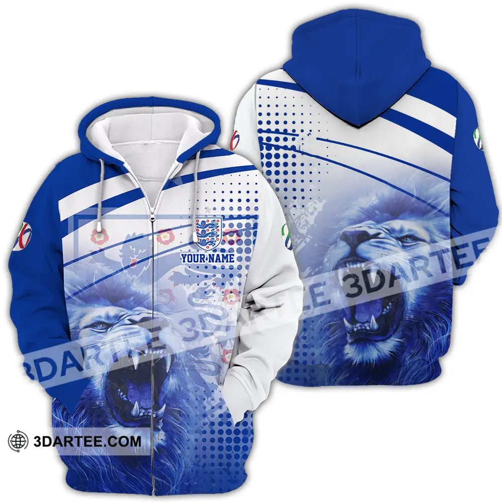Unisex Shirt - Custom England 3D Shirt Zipper Hoodie / S T-shirt