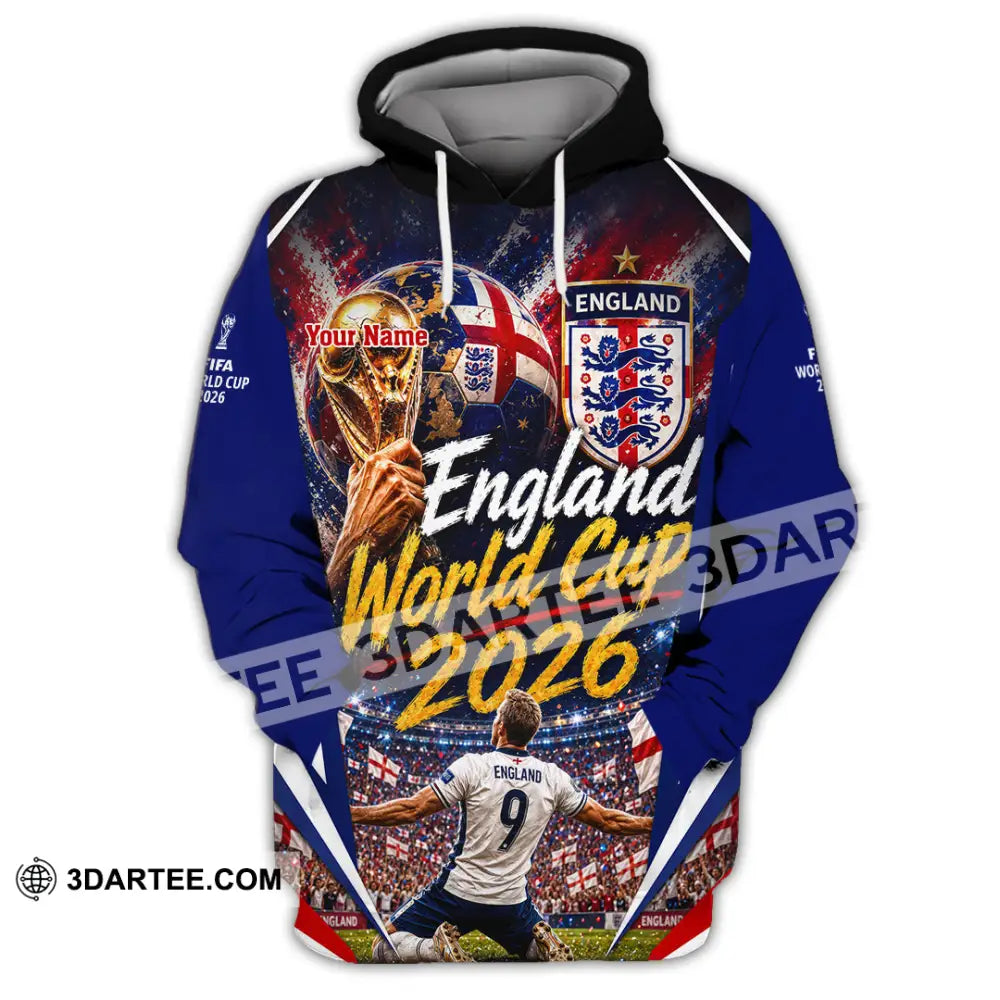 Unisex Shirt - Custom England World Cup 2026 Shirt - Hoodie / S - T-shirt