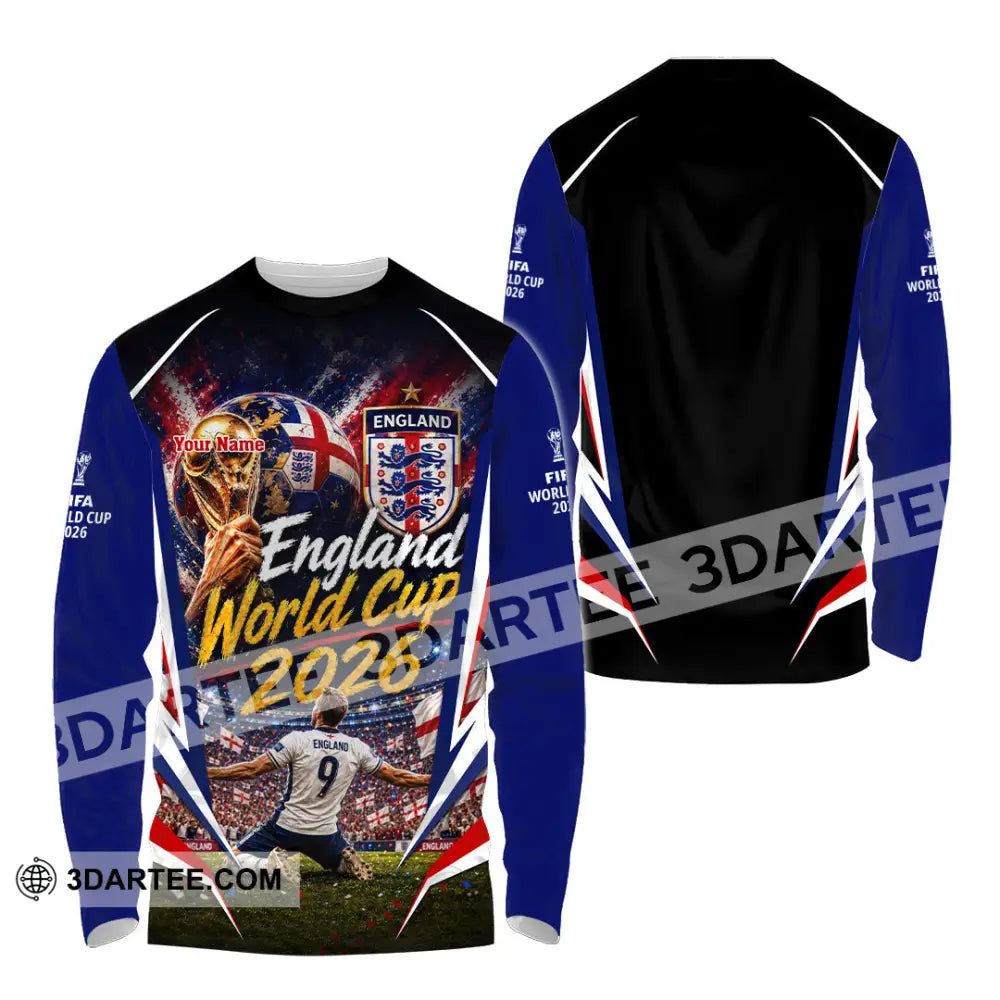 Unisex Shirt - Custom England World Cup 2026 Shirt - Long Sleeve Shirt / S - T-shirt
