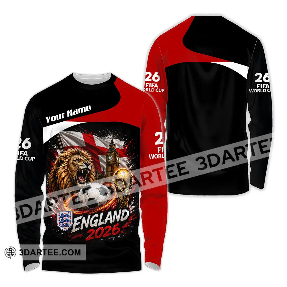 Unisex Shirt - Custom England World Cup 2026 Shirt - Long Sleeve Shirt / S - T-shirt