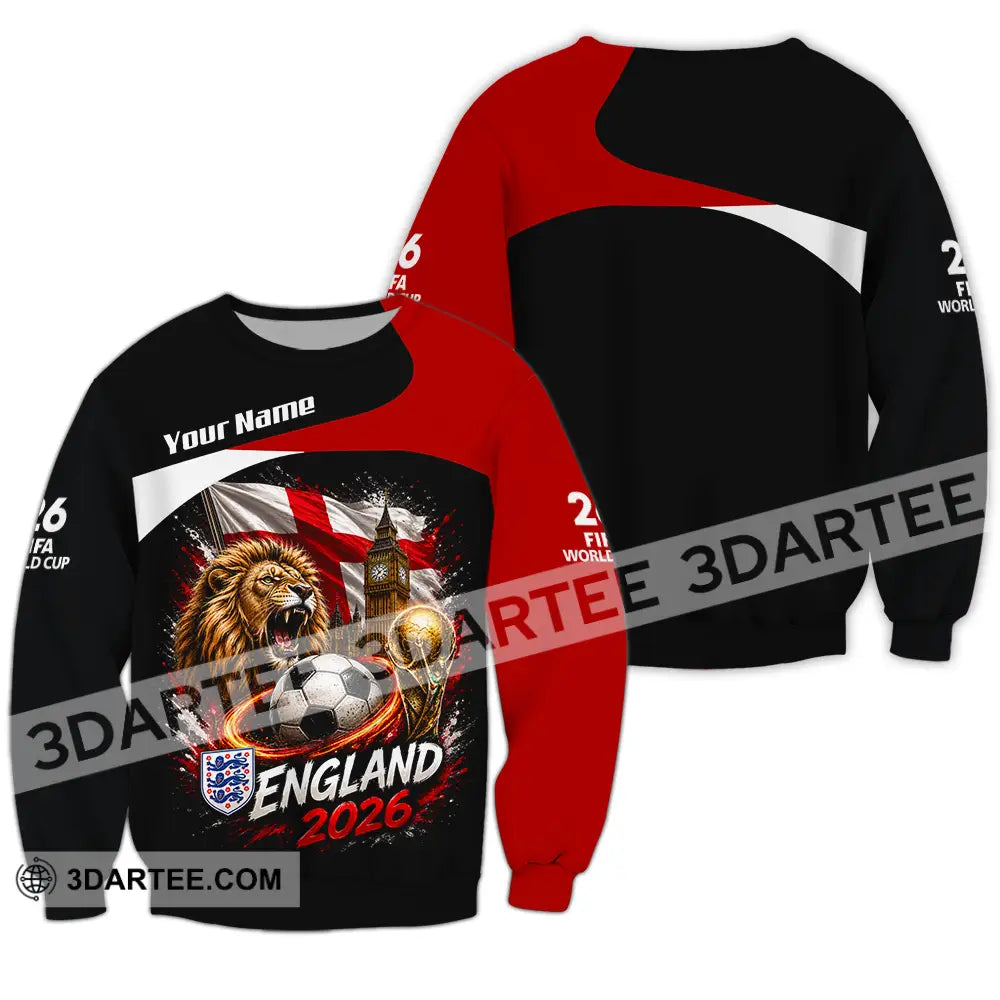 Unisex Shirt - Custom England World Cup 2026 Shirt - Long Sleeve / S - T-shirt