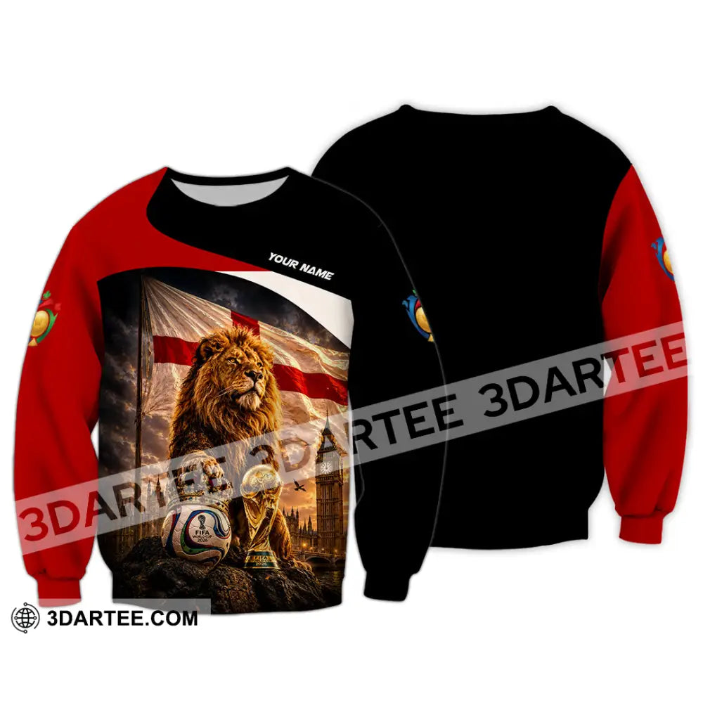 Unisex Shirt - Custom England World Cup 2026 Shirt - Long Sleeve / S - T-shirt