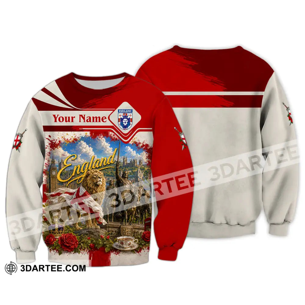 Unisex Shirt - Custom England Shirt - Long Sleeve / S - T-shirt