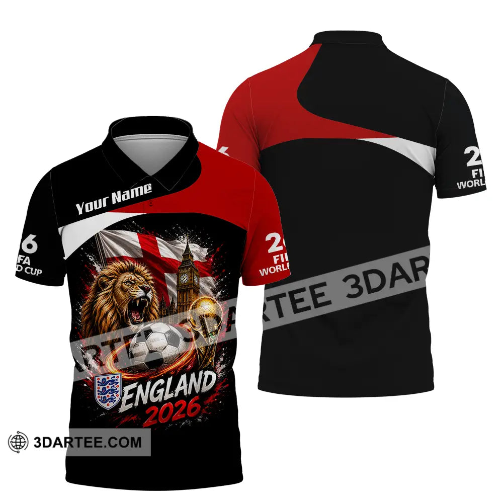 Unisex Shirt - Custom England World Cup 2026 Shirt - Polo Shirt / S - T-shirt
