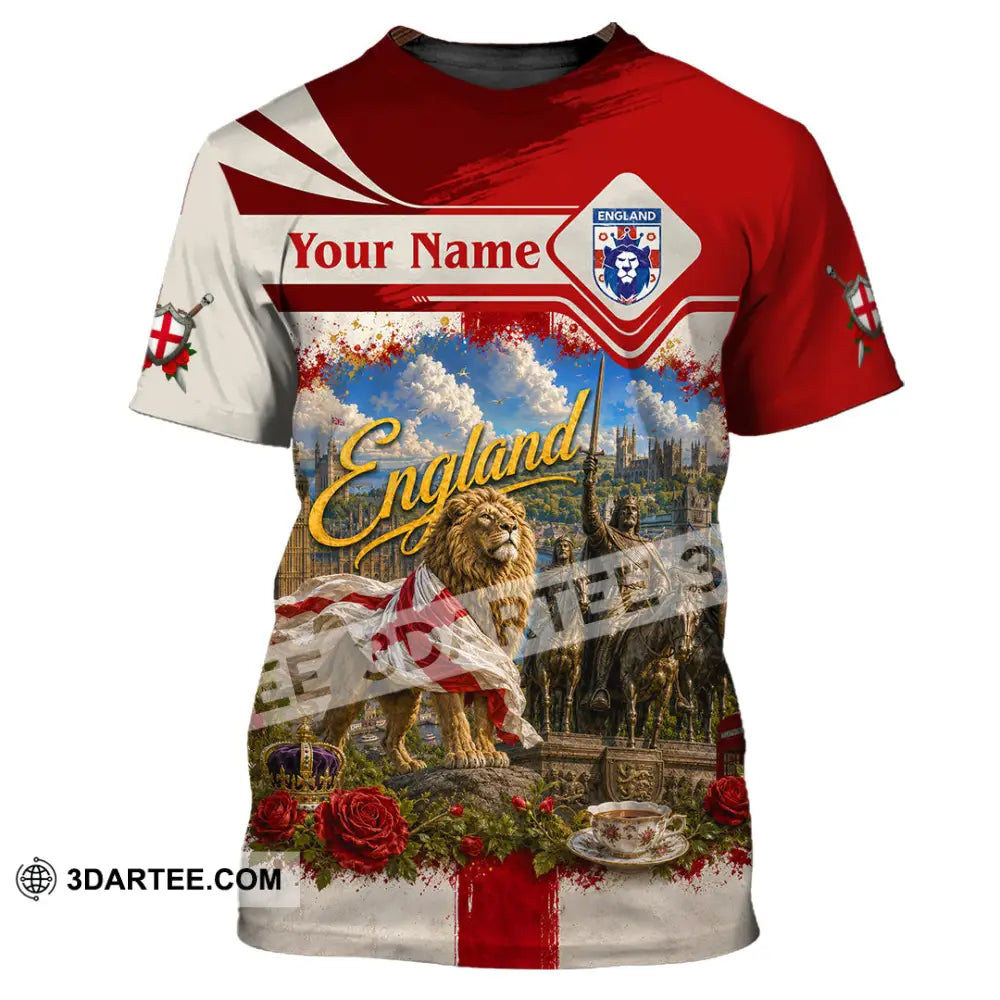 Unisex Shirt - Custom England Shirt - T-Shirt / S - T-shirt