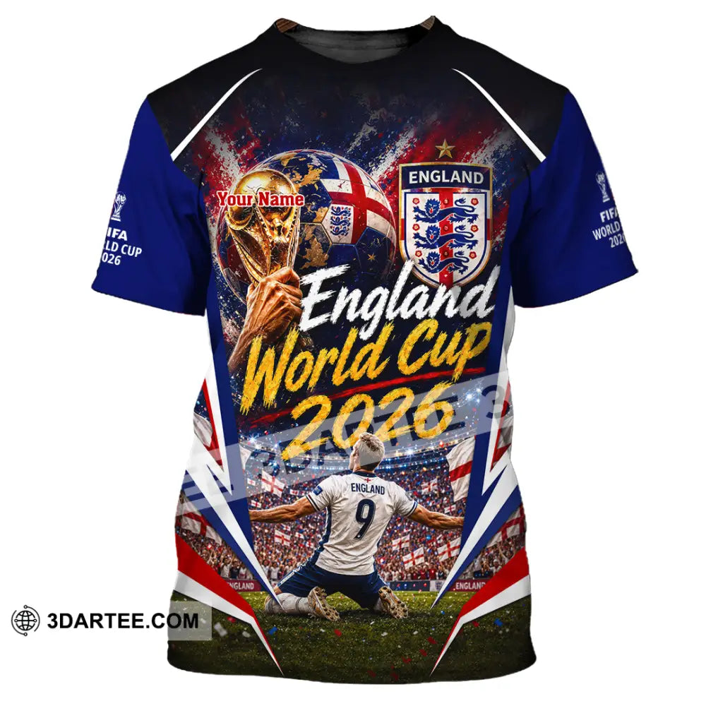 Unisex Shirt - Custom England World Cup 2026 Shirt - T-Shirt / S - T-shirt