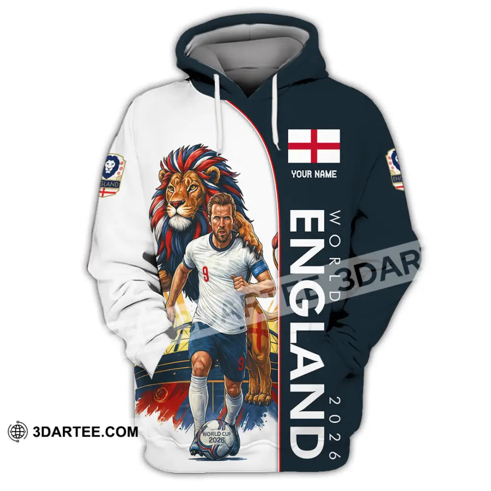 Unisex Shirt - Custom England World Cup 2026 3D Shirt Hoodie / S T-shirt