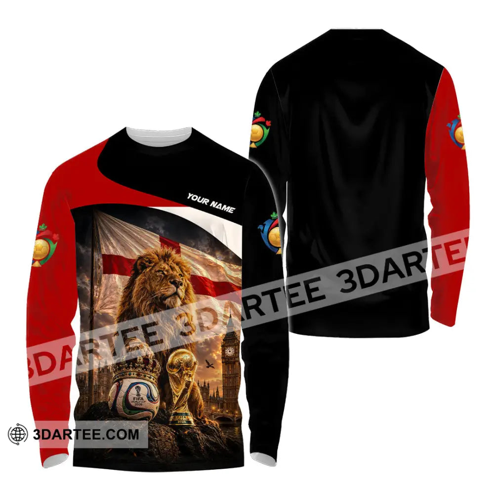 Unisex Shirt - Custom England World Cup 2026 Shirt - Long Sleeve Shirt / S - T-shirt