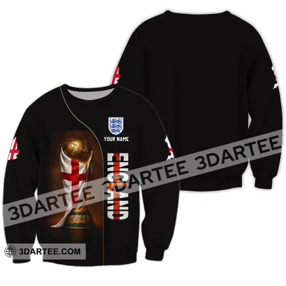 Unisex Shirt - Custom England World Cup 3D Shirt Long Sleeve / S T-shirt