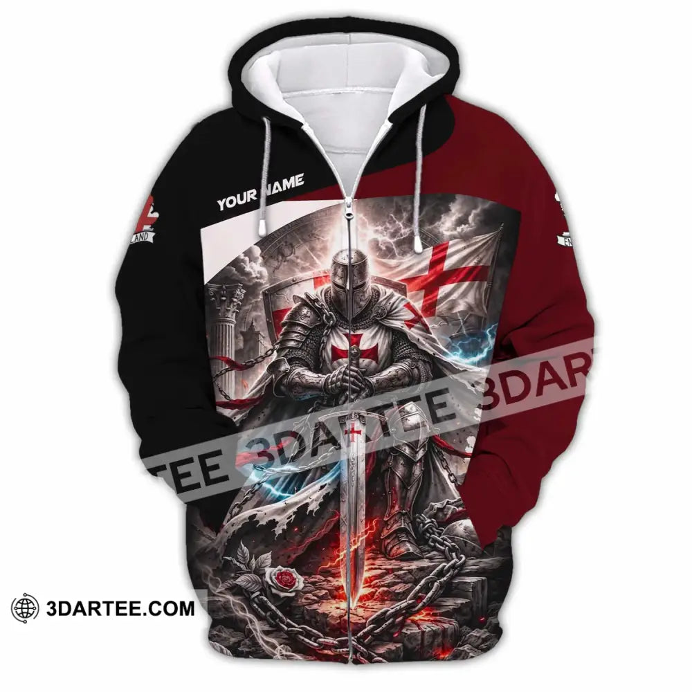 Unisex Shirt - Custom England Shirt - Zipper Hoodie / S - T-shirt