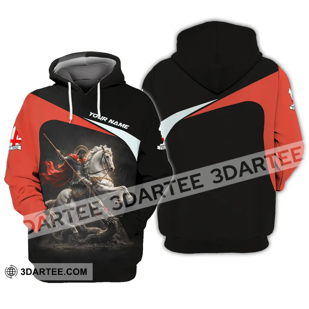 Unisex Shirt - Custom English Horseman 3D Shirt Hoodie / S T-shirt