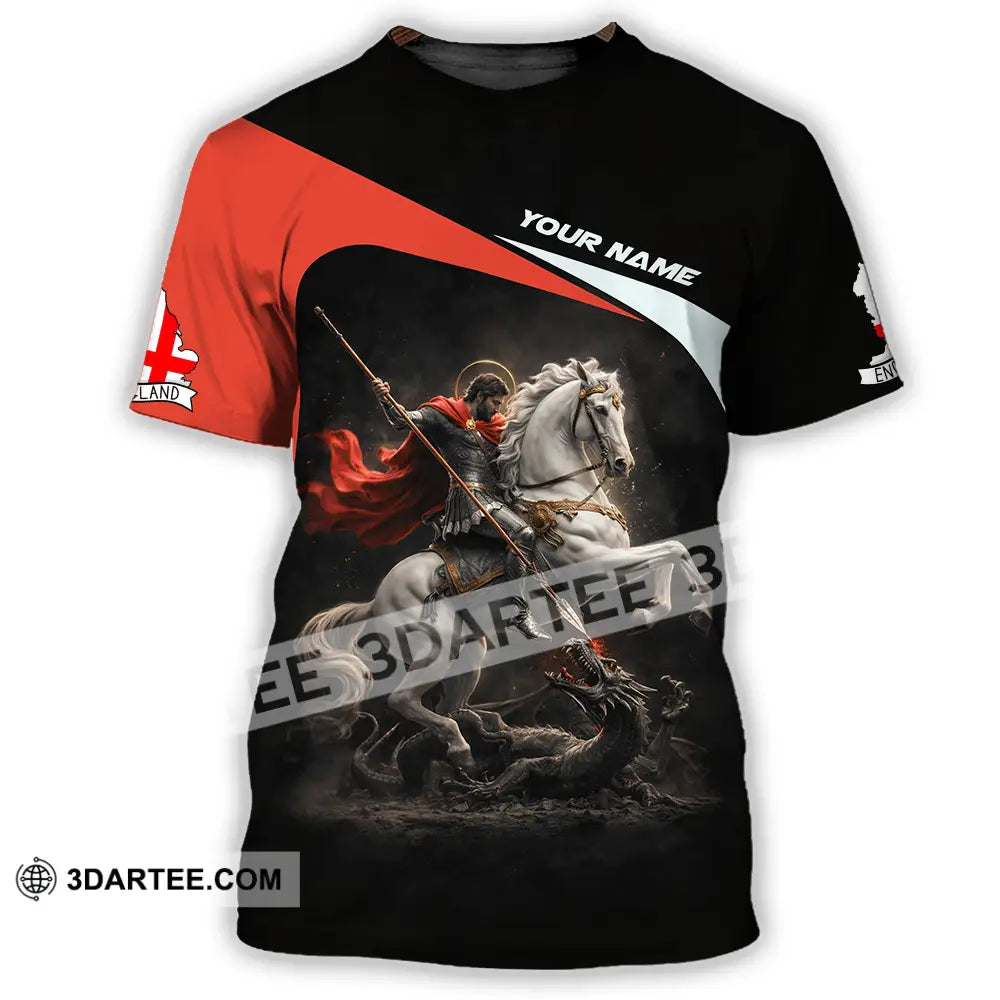 Unisex Shirt - Custom English Horseman 3D Shirt T-Shirt / S T-shirt