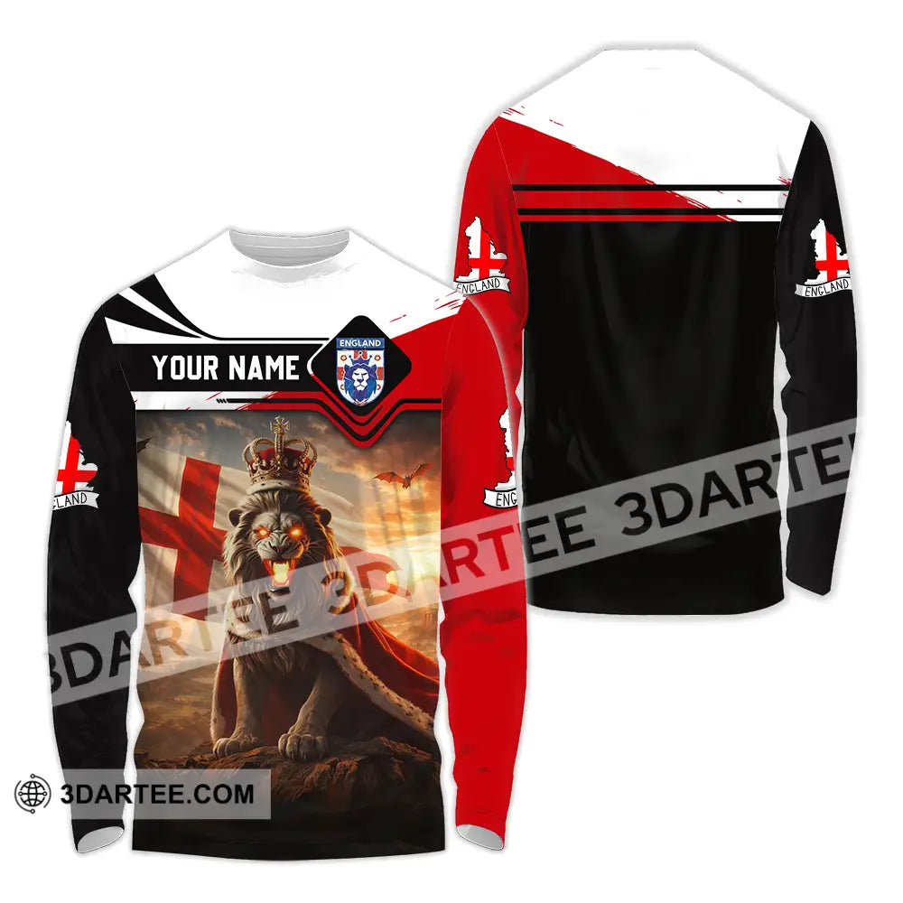 Unisex Shirt - Custom English Lion King 3D Shirt Long Sleeve Shirt / S T-shirt