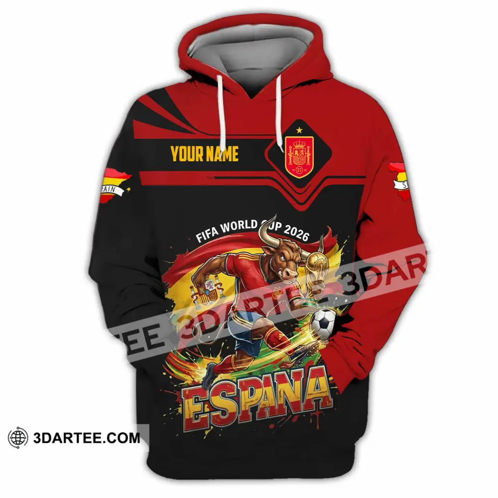Unisex Shirt - Custom Espana Spain Fifa World Cup 2026 3D Shirt Hoodie / S T-shirt