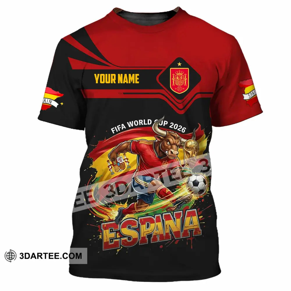 Unisex Shirt - Custom Espana Spain Fifa World Cup 2026 3D Shirt T-Shirt / S T-shirt
