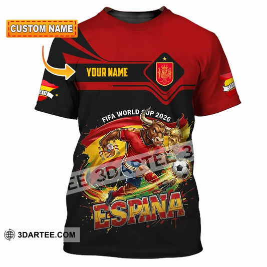 Unisex Shirt - Custom Espana Spain Fifa World Cup 2026 3D Shirt T-shirt