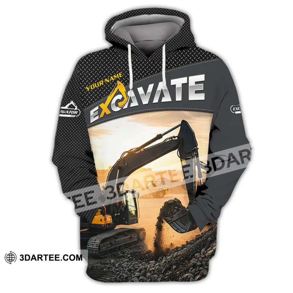 Unisex Shirt - Custom Excavator Shirt - Hoodie / S - T-shirt
