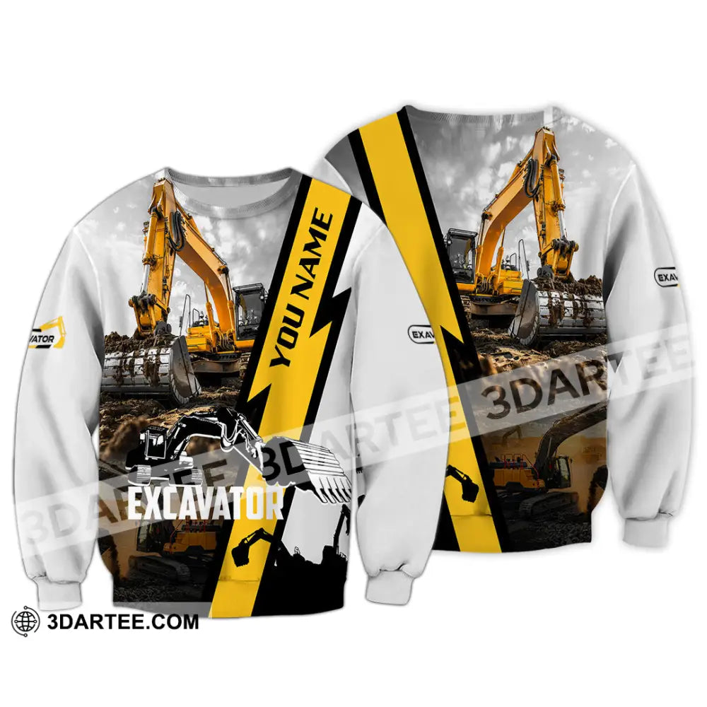 Unisex Shirt - Custom Excavator Shirt - Long Sleeve / S - T-shirt