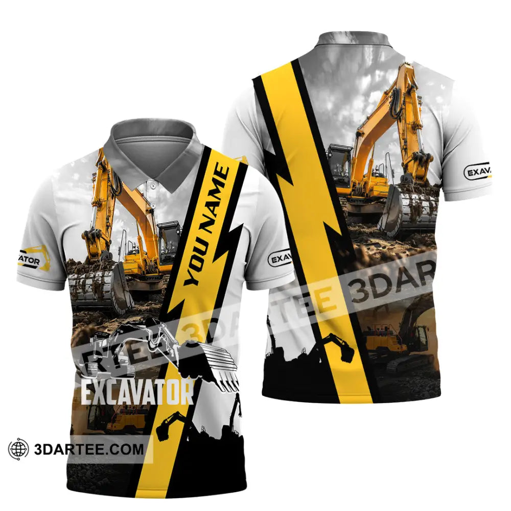 Unisex Shirt - Custom Excavator Shirt - Polo Shirt / S - T-shirt