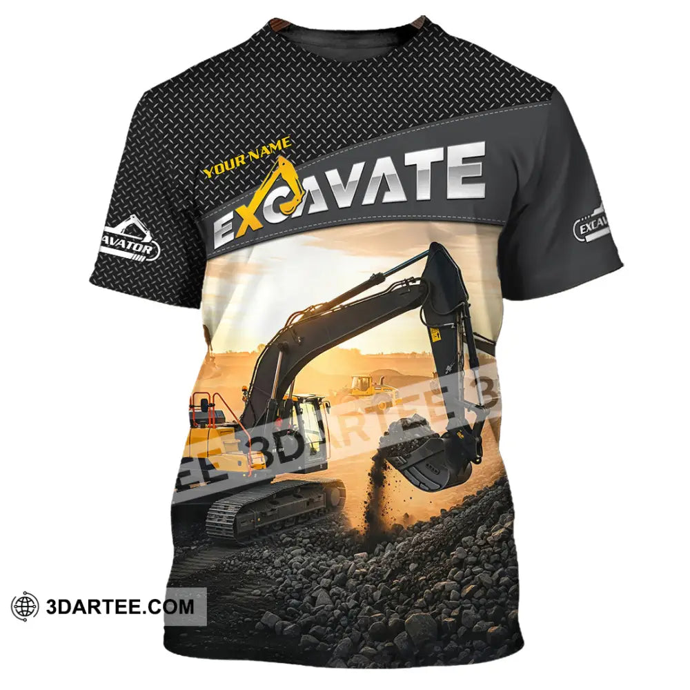 Unisex Shirt - Custom Excavator Shirt - T-Shirt / S - T-shirt