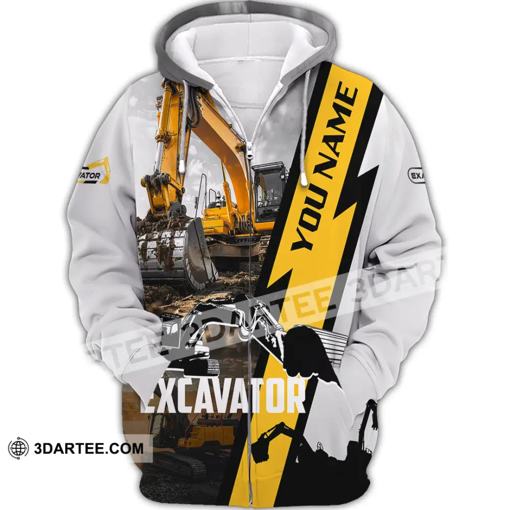 Unisex Shirt - Custom Excavator Shirt - Zipper Hoodie / S - T-shirt