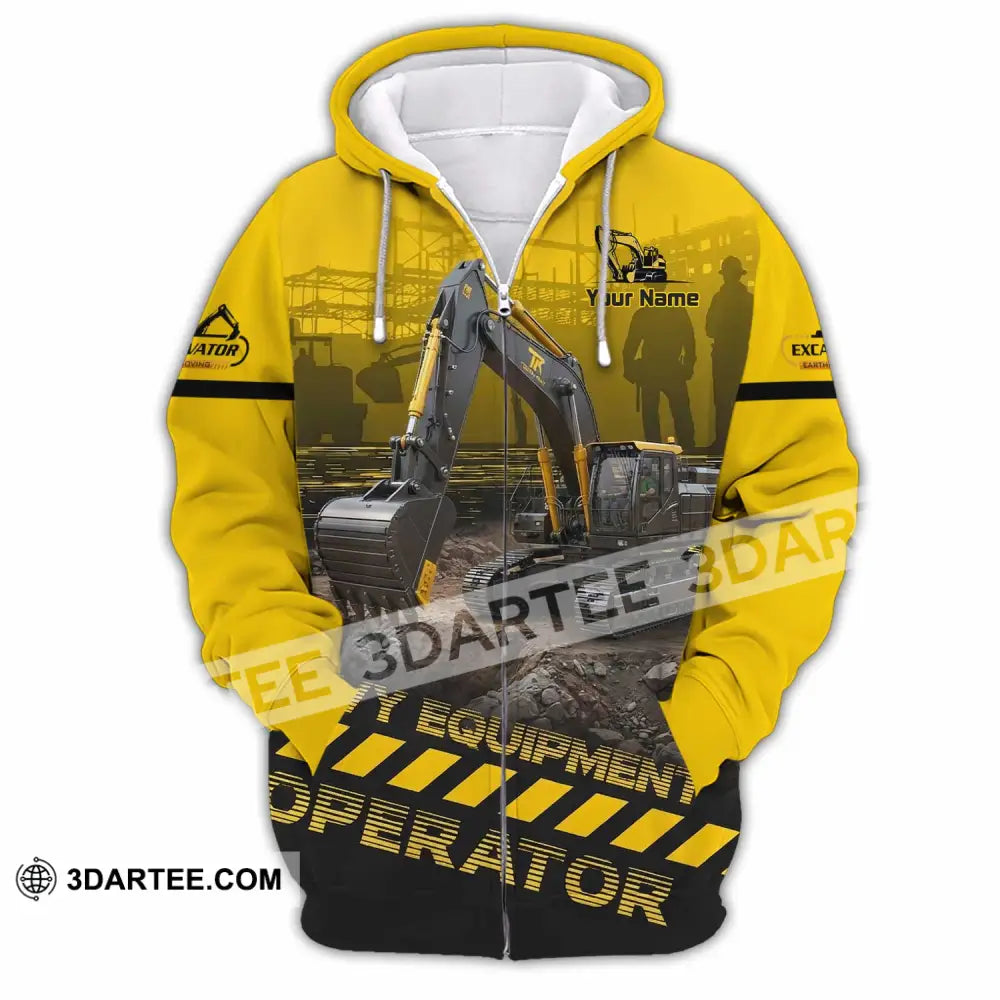 Unisex Shirt - Custom Excavator Shirt - Zipper Hoodie / S - T-shirt