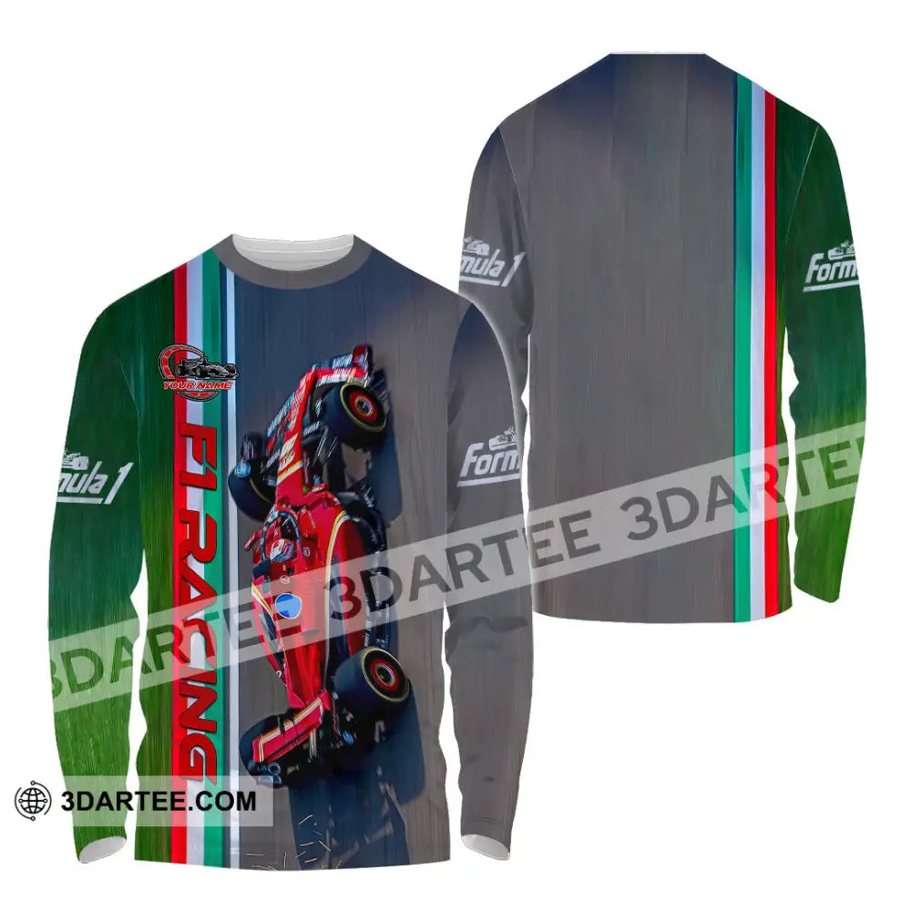 Unisex Shirt - Custom F1 Racing Shirt Long Sleeve Shirt / S T-shirt