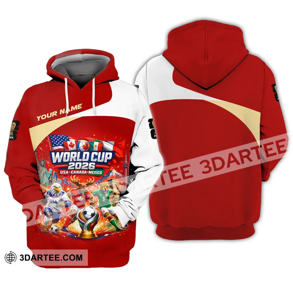 Unisex Shirt - Custom FIFA World Cup 2026 3D Shirt Hoodie / S T-shirt