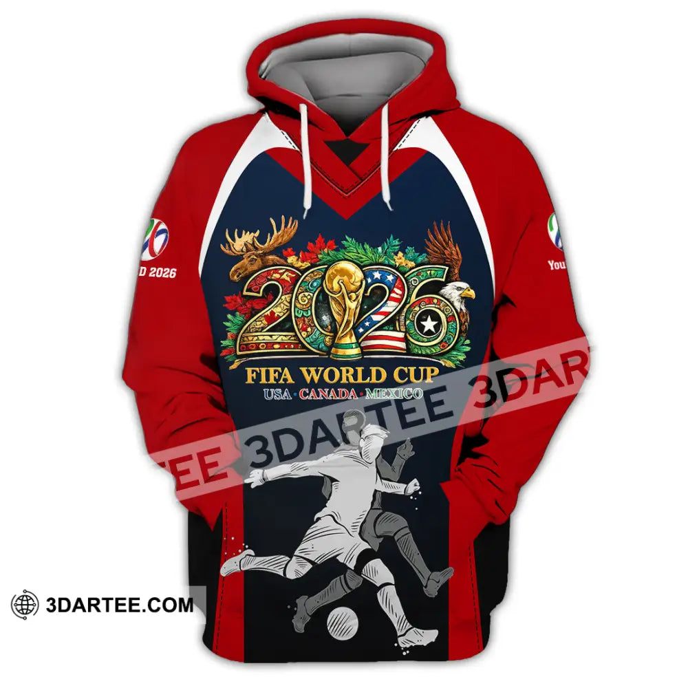 Unisex Shirt - Custom Fifa World Cup 2026 3D Shirt - Hoodie / S - T-shirt