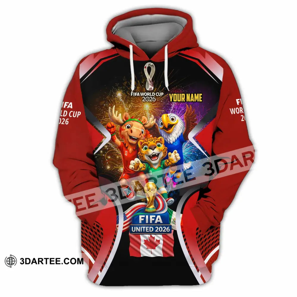 Unisex Shirt - Custom Fifa World Cup 2026 3D Shirt - Hoodie / S - T-shirt