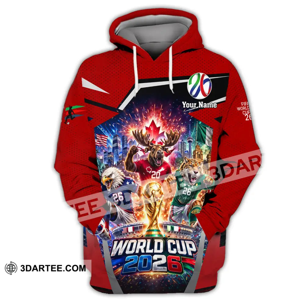 Unisex Shirt - Custom Fifa World Cup 2026 3D Shirt - Hoodie / S - T-shirt