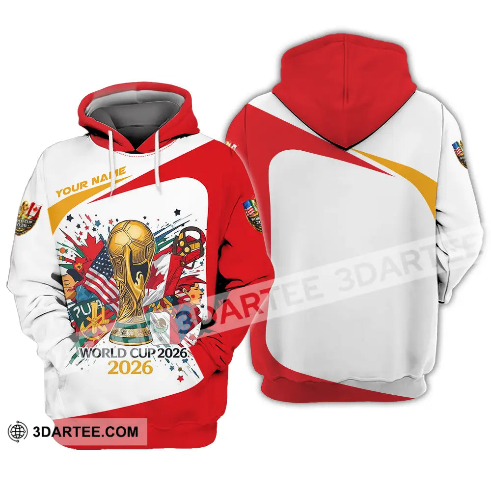 Unisex Shirt - Custom FIFA World Cup 2026 3D Shirt Hoodie / S T-shirt