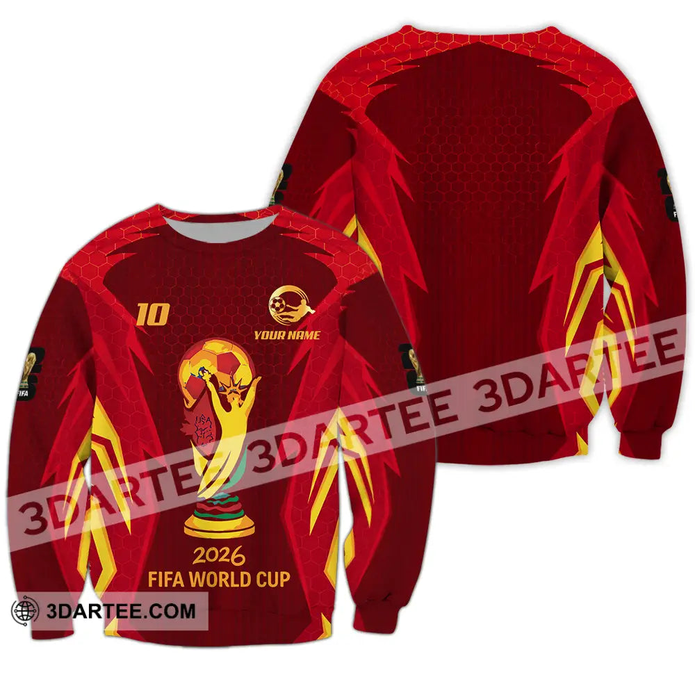 Unisex Shirt - Custom FIFA World Cup 2026 3D Shirt Long Sleeve / S T-shirt