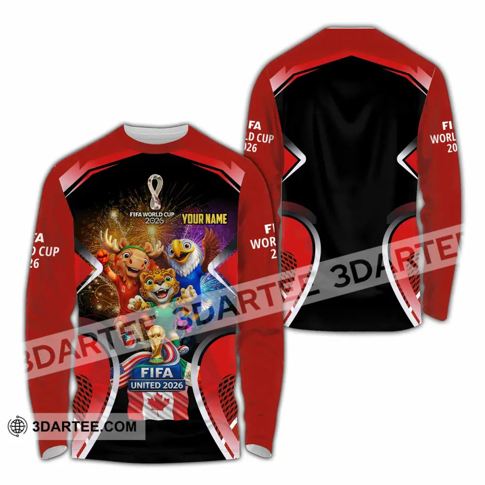 Unisex Shirt - Custom Fifa World Cup 2026 3D Shirt - Long Sleeve Shirt / S - T-shirt
