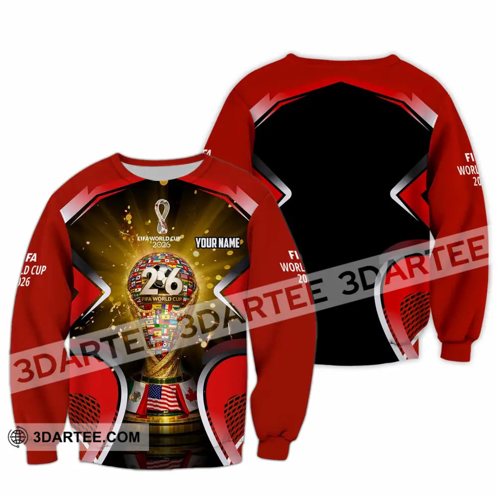 Unisex Shirt - Custom Fifa World Cup 2026 3D Shirt - Long Sleeve / S - T-shirt