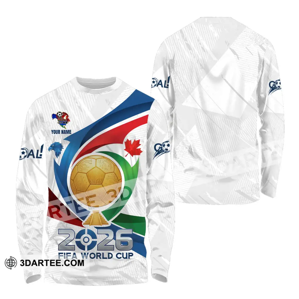Unisex Shirt - Custom FIFA World Cup 2026 3D Shirt Long Sleeve Shirt / S T-shirt