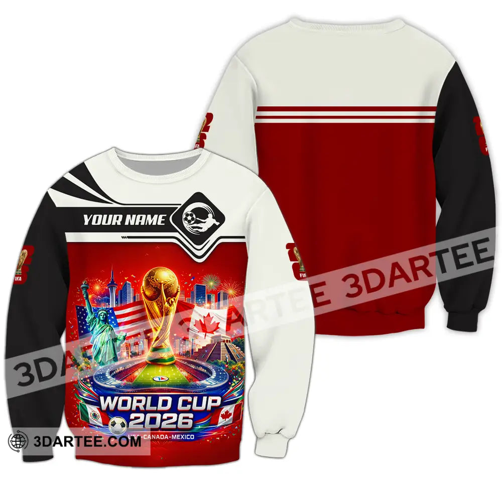 Unisex Shirt - Custom FIFA World Cup 2026 3D Shirt Long Sleeve / S T-shirt