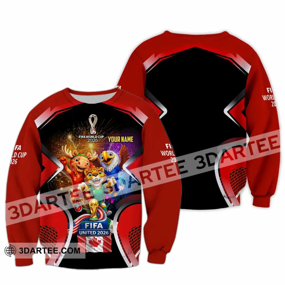 Unisex Shirt - Custom Fifa World Cup 2026 3D Shirt - Long Sleeve / S - T-shirt