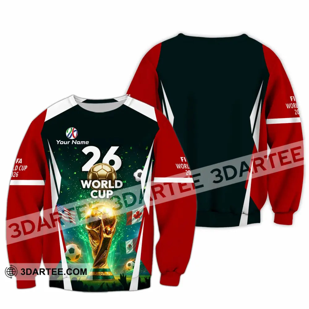Unisex Shirt - Custom Fifa World Cup 2026 3D Shirt Long Sleeve / S T-shirt