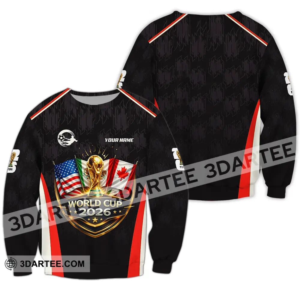 Unisex Shirt - Custom FIFA World Cup 2026 3D Shirt Long Sleeve / S T-shirt