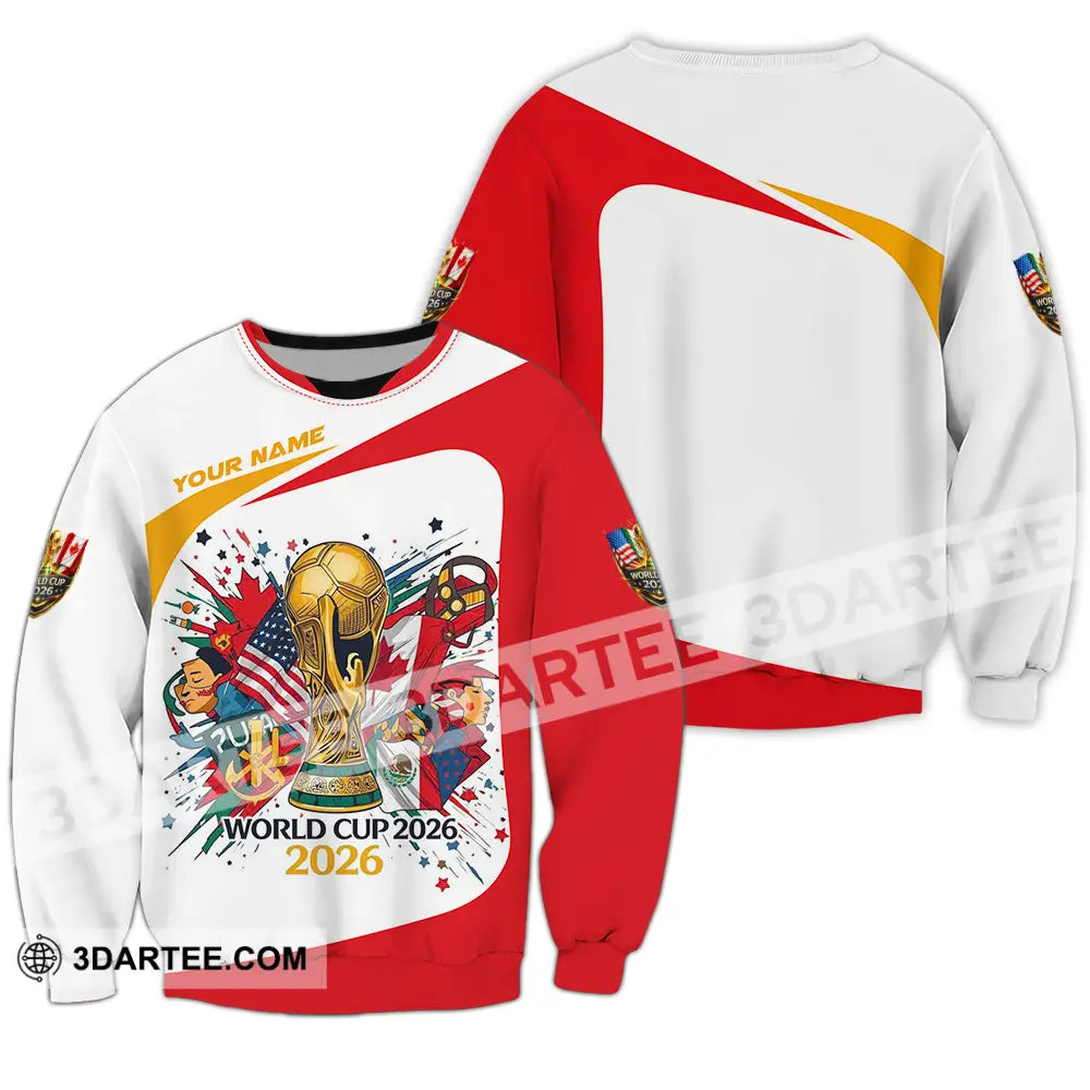 Unisex Shirt - Custom FIFA World Cup 2026 3D Shirt Long Sleeve / S T-shirt